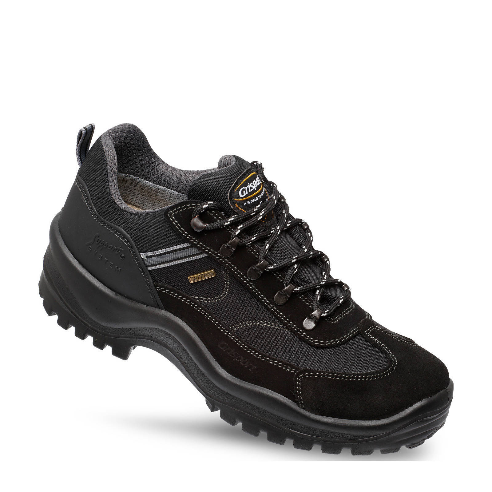 Grisport Torino Low wandelschoenen zwart