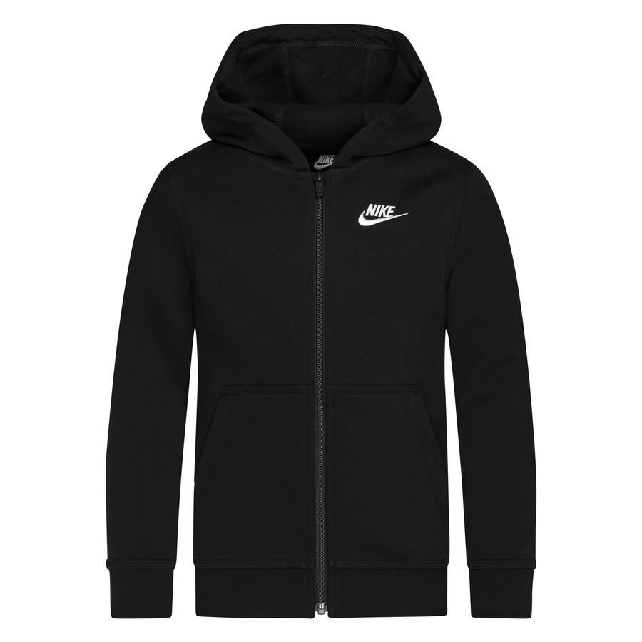 Nike Sweat à Capuche NSW Club - Noir/Blanc Enfant