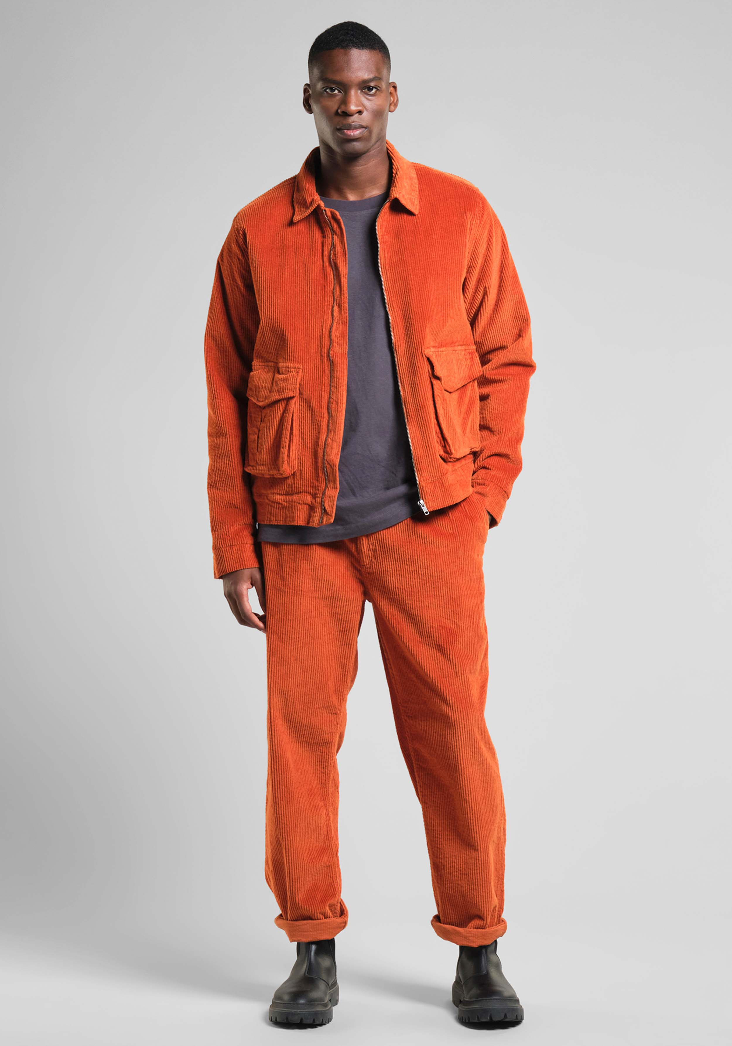 Dedicated Cordjacke Vallentuna Padded Cinnamon Orange