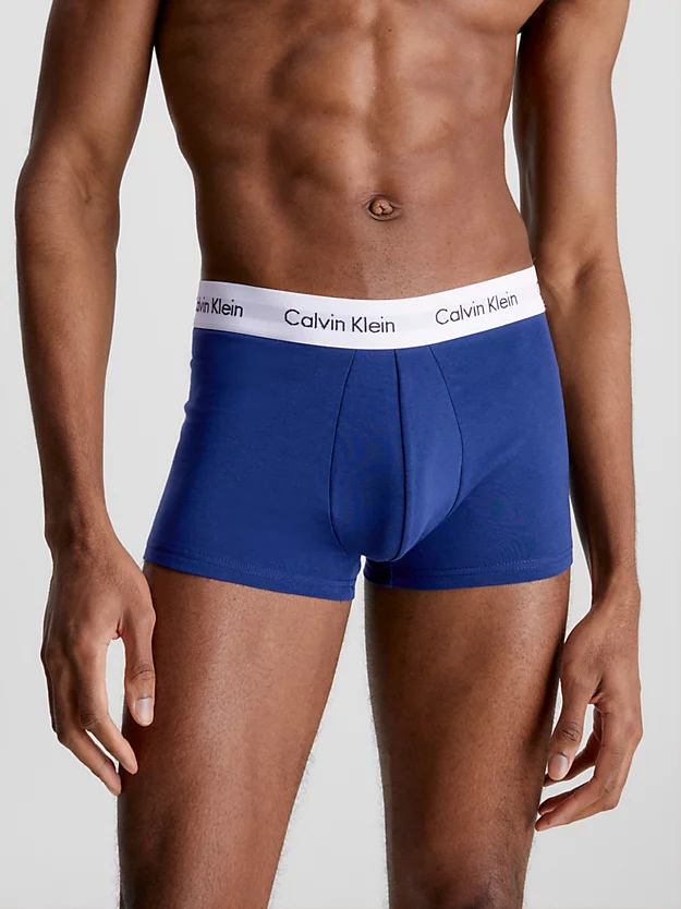 Pacote com 3 Cuecas Boxer de Cintura Baixa - Algodão Elástico