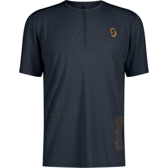 Scott Trail Vertic Zip Kurzarmtrikot Dark Blue Herren