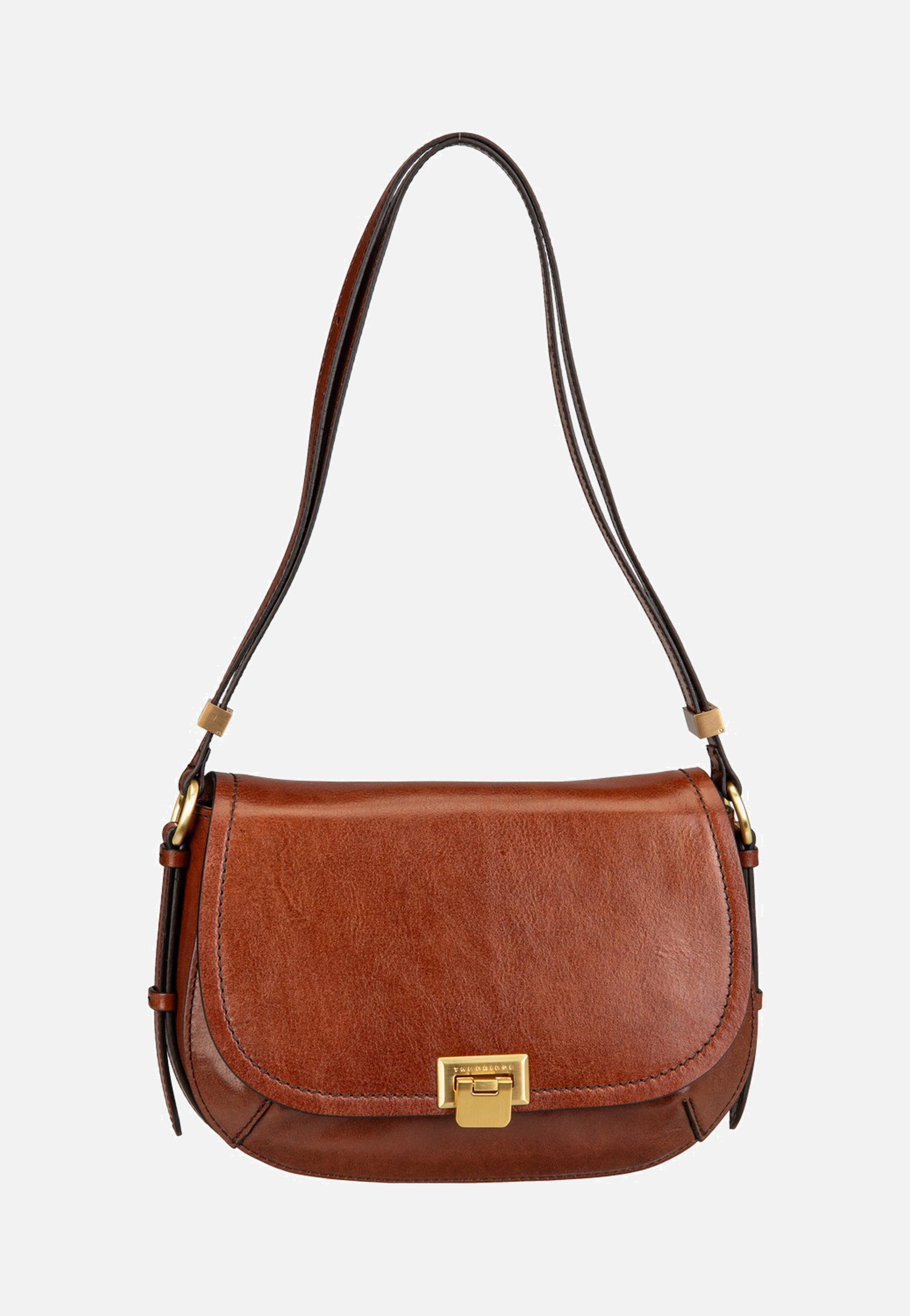 Federica Crossbody Marrone/Oro - Umhängetasche