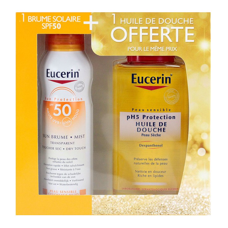 Brume Sun SPF 50 et huile douche