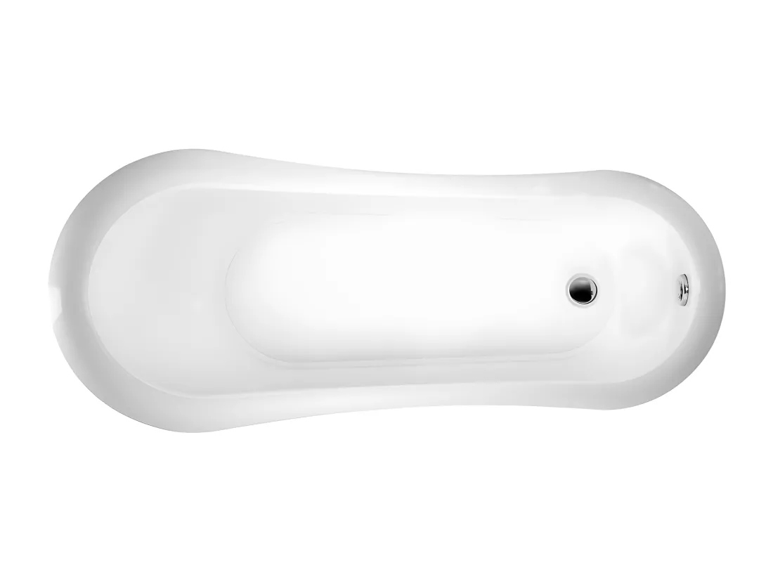 Baignoire ancienne rétro sur pieds RICHMOND Noire 171 cm Pieds d'Aigle Dorés