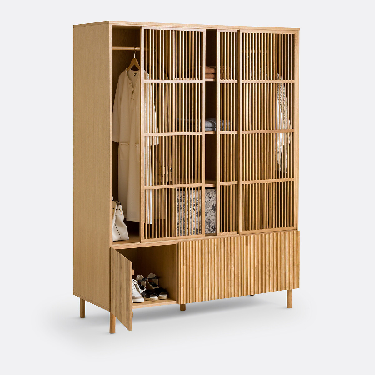 LA REDOUTE INTERIEURS<br>Armário de carvalho, 6 portas, Bilbao