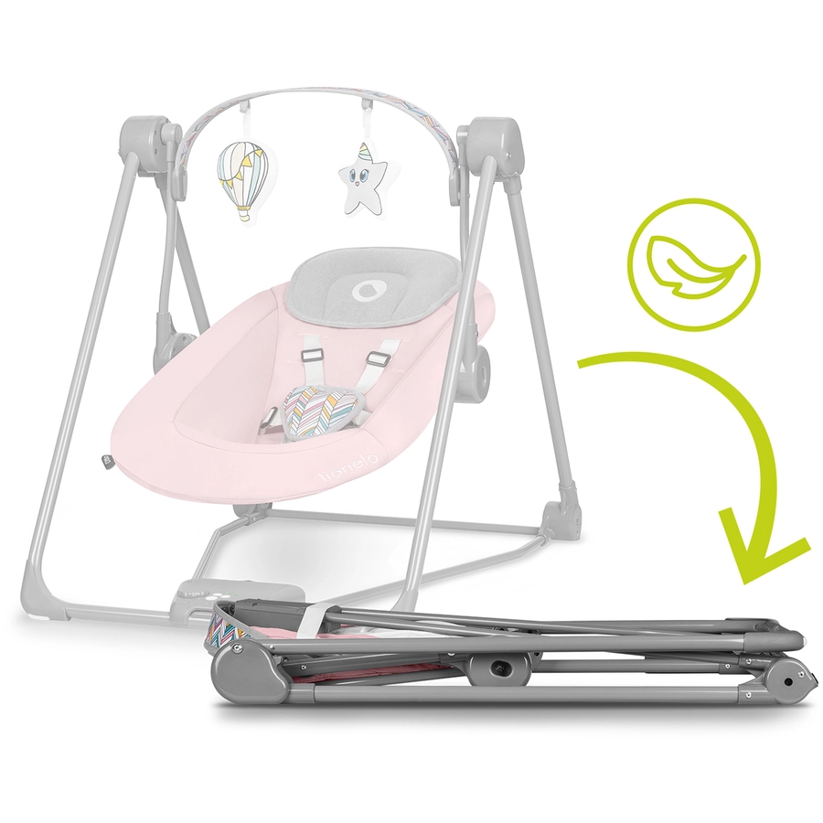 lionelo Babywippe Otto Pink Baby