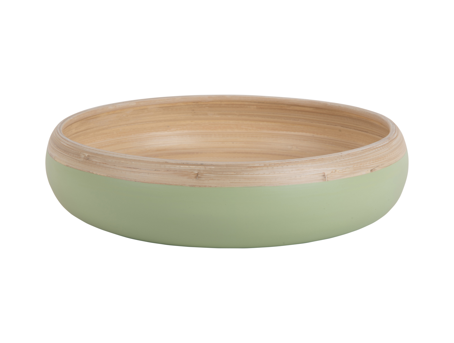Salad bowl Puro sphere bamboo soft green
