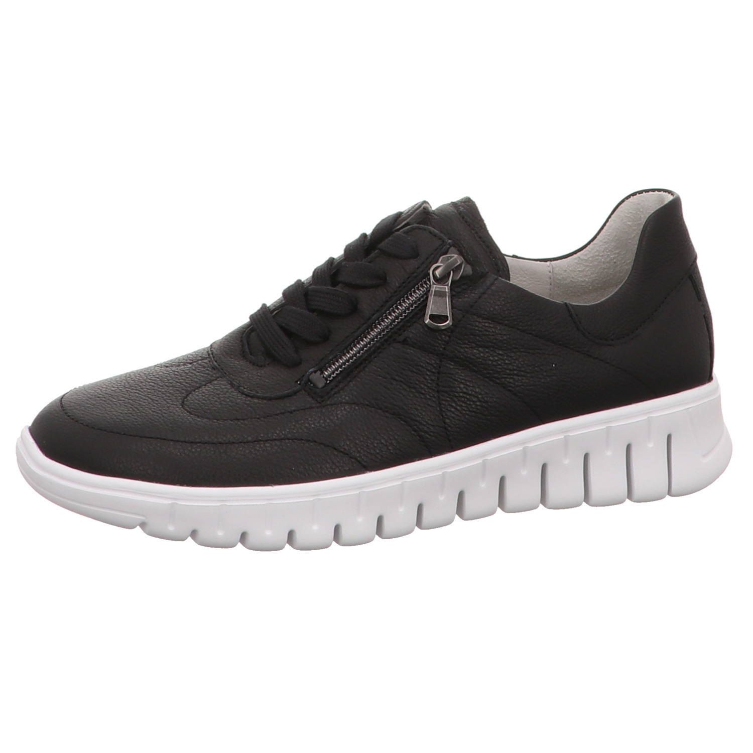 Waldläufer Sneaker schwarz schwarz