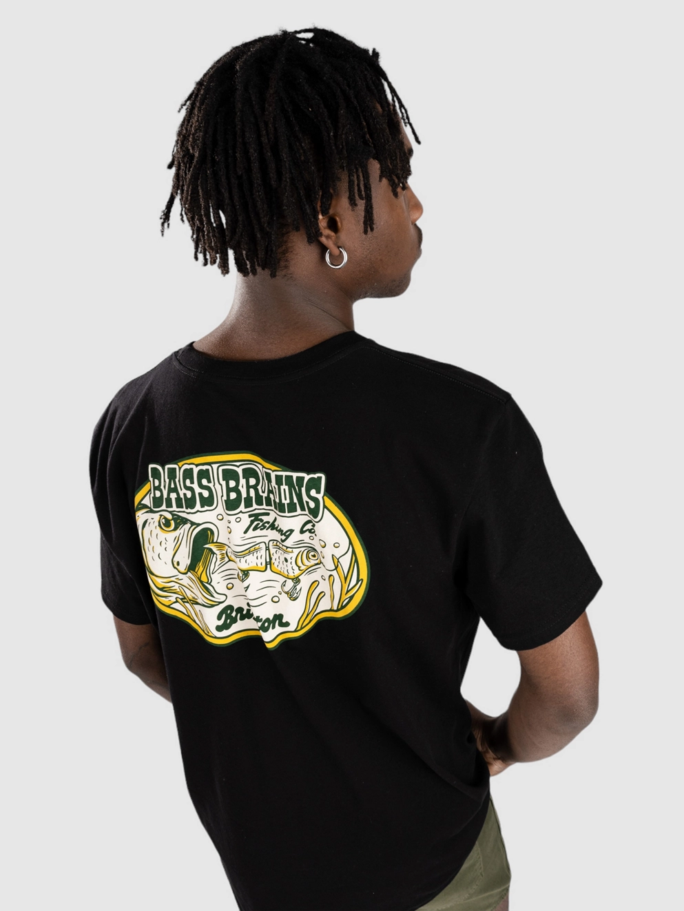 Brixton Bass Brains Swim T-Shirt black