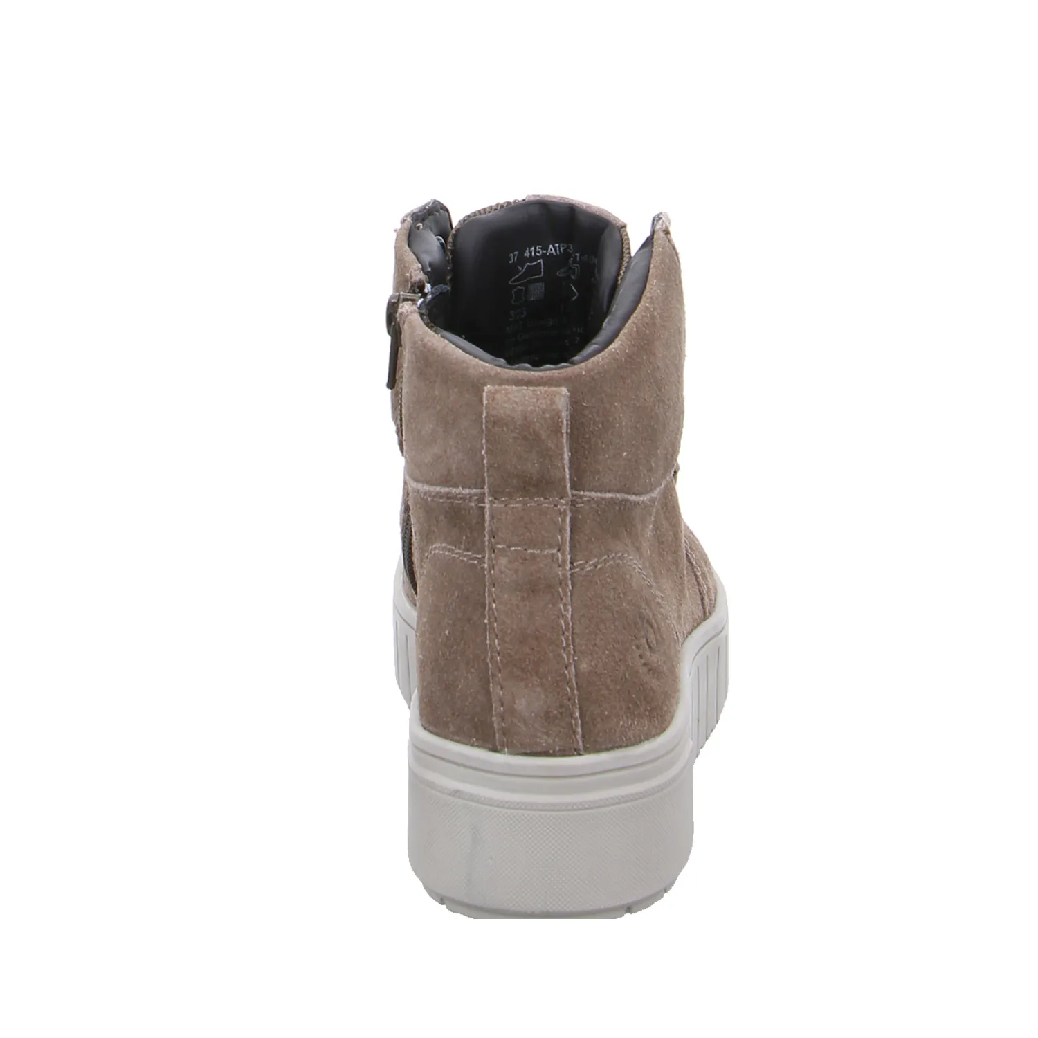 BUGATTI SHOES Mid Cut Sneaker Taupe Leder