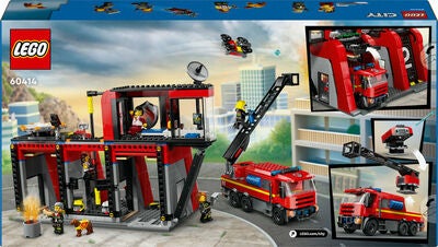 LEGO City 60414 Brannstasjon med brannbil