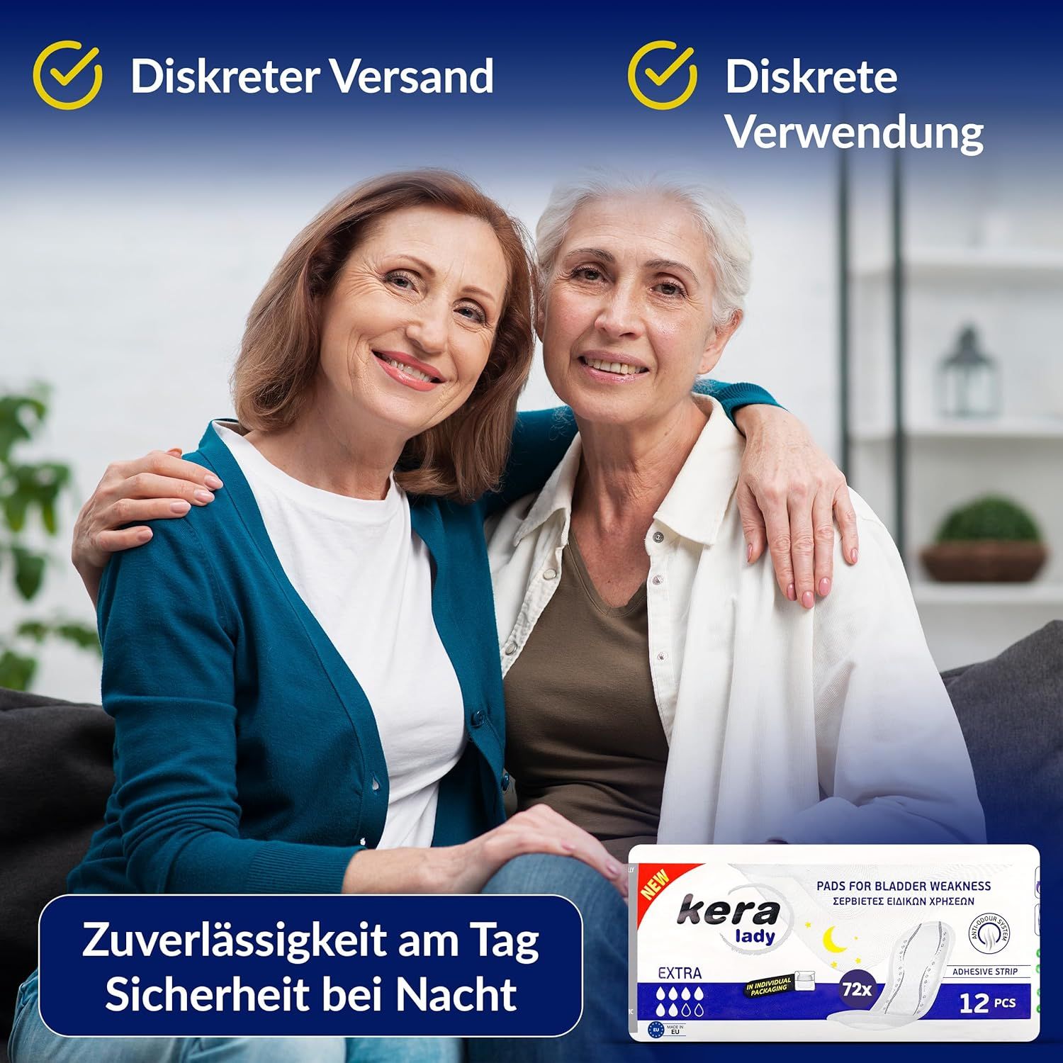 KERA® Lady Maxi Inkontinenzeinlagen für Damen diskrete Hygieneeinlagen für den Tag