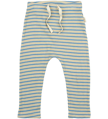 Petit Piao Hosen - Rib - Modal - Allure Blue/Dark Off White
