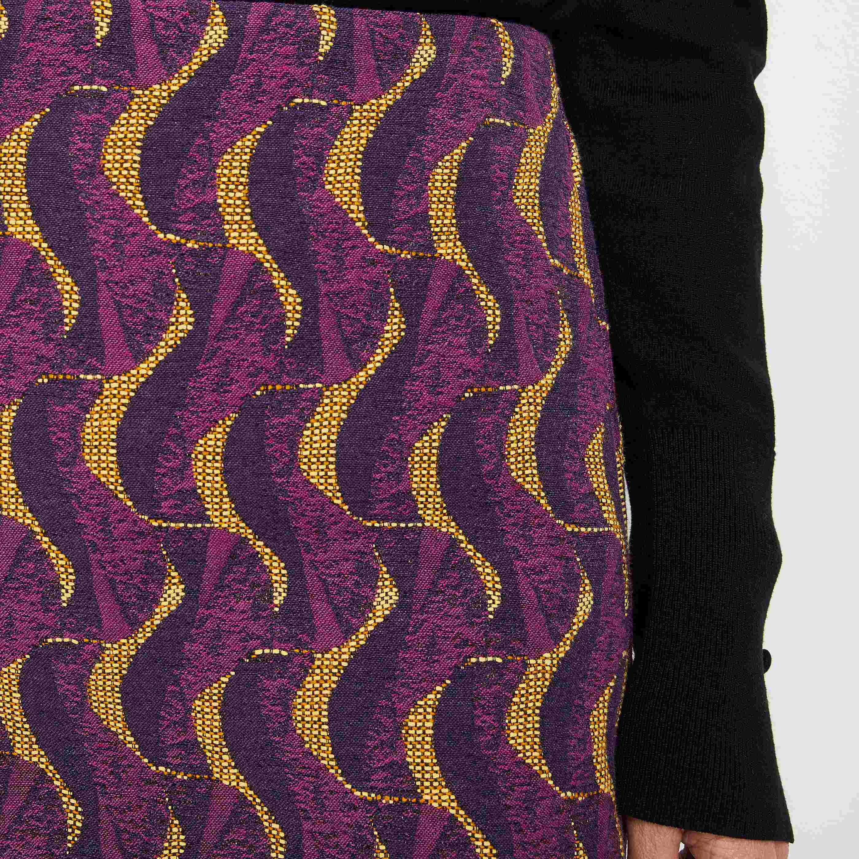 Jupe trapèze jacquard femme - IMPRIME