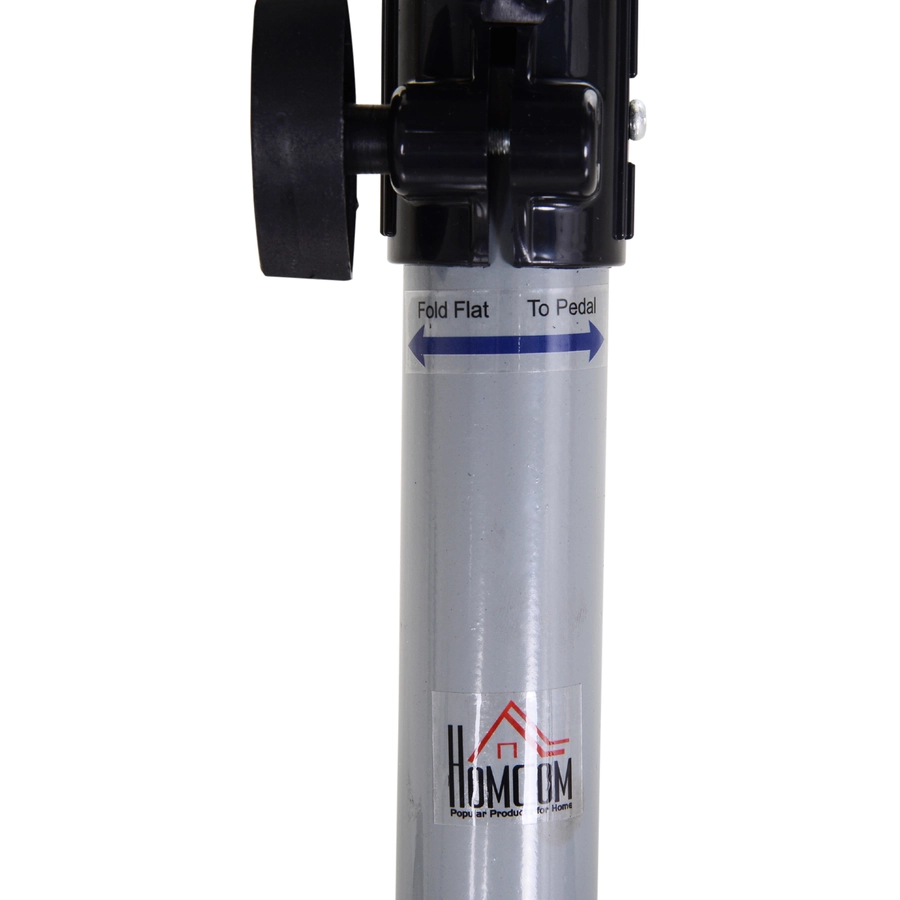 HOMCOM Mini-Heimtrainer faltbar und stufenloser Widerstand silbergrau
