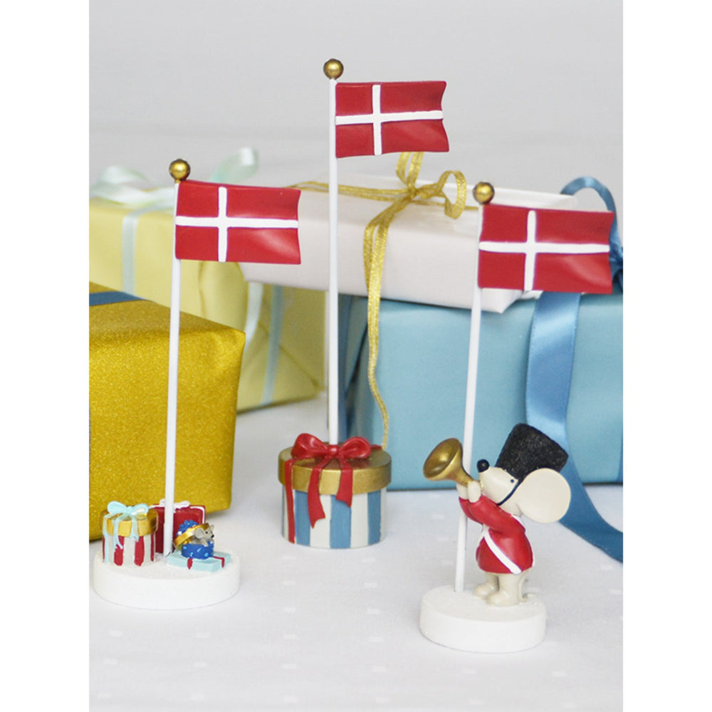 Køb Kids by Friis Bordflag flag med pakker i blå og rød