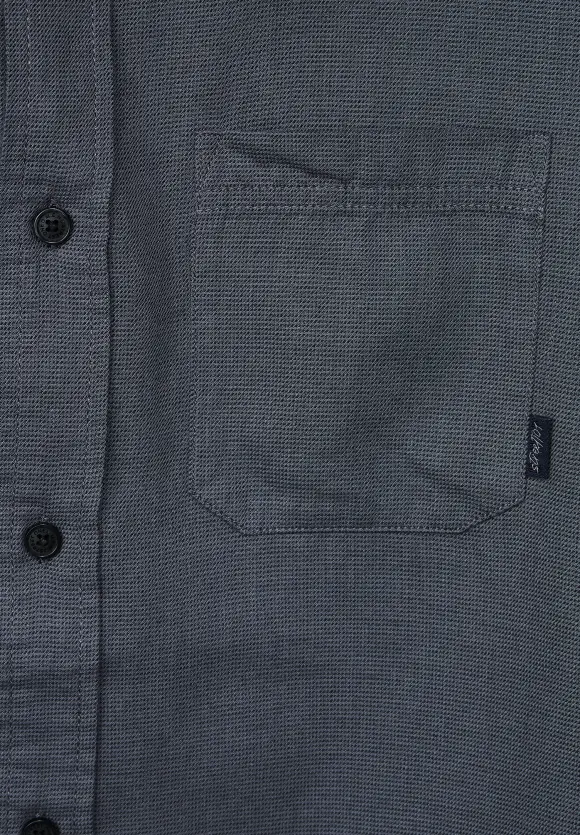 Hemd in Chambrayoptik - nightshadow blue