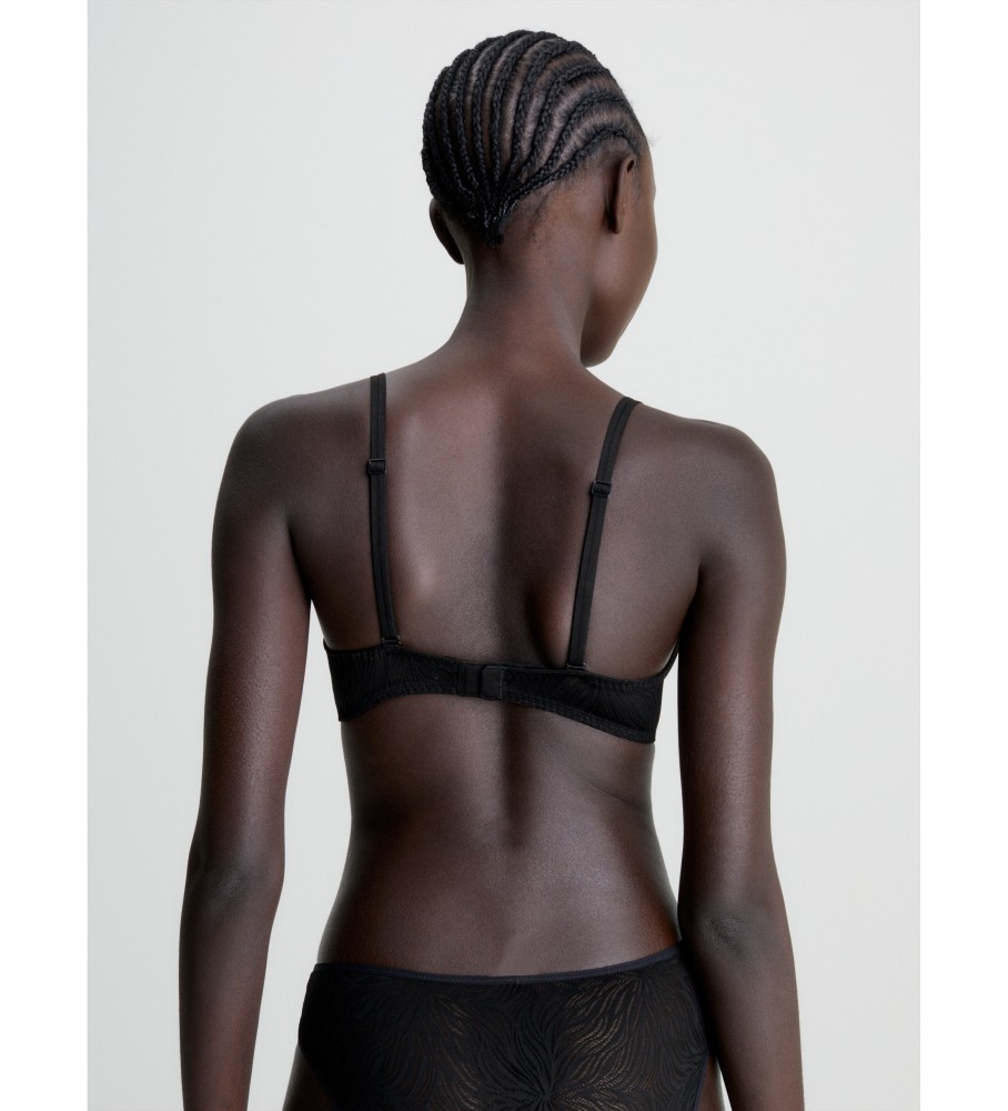Sutiã Calvin Klein Demi Sheer Marquisette, Preto