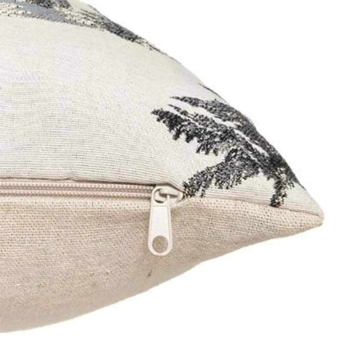 Housse coussin Palm 40x40 cm - Noir & Blanc