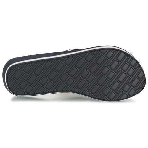Tommy Hilfiger - HILFIGER WEDGE BEACH SANDAL - Marine