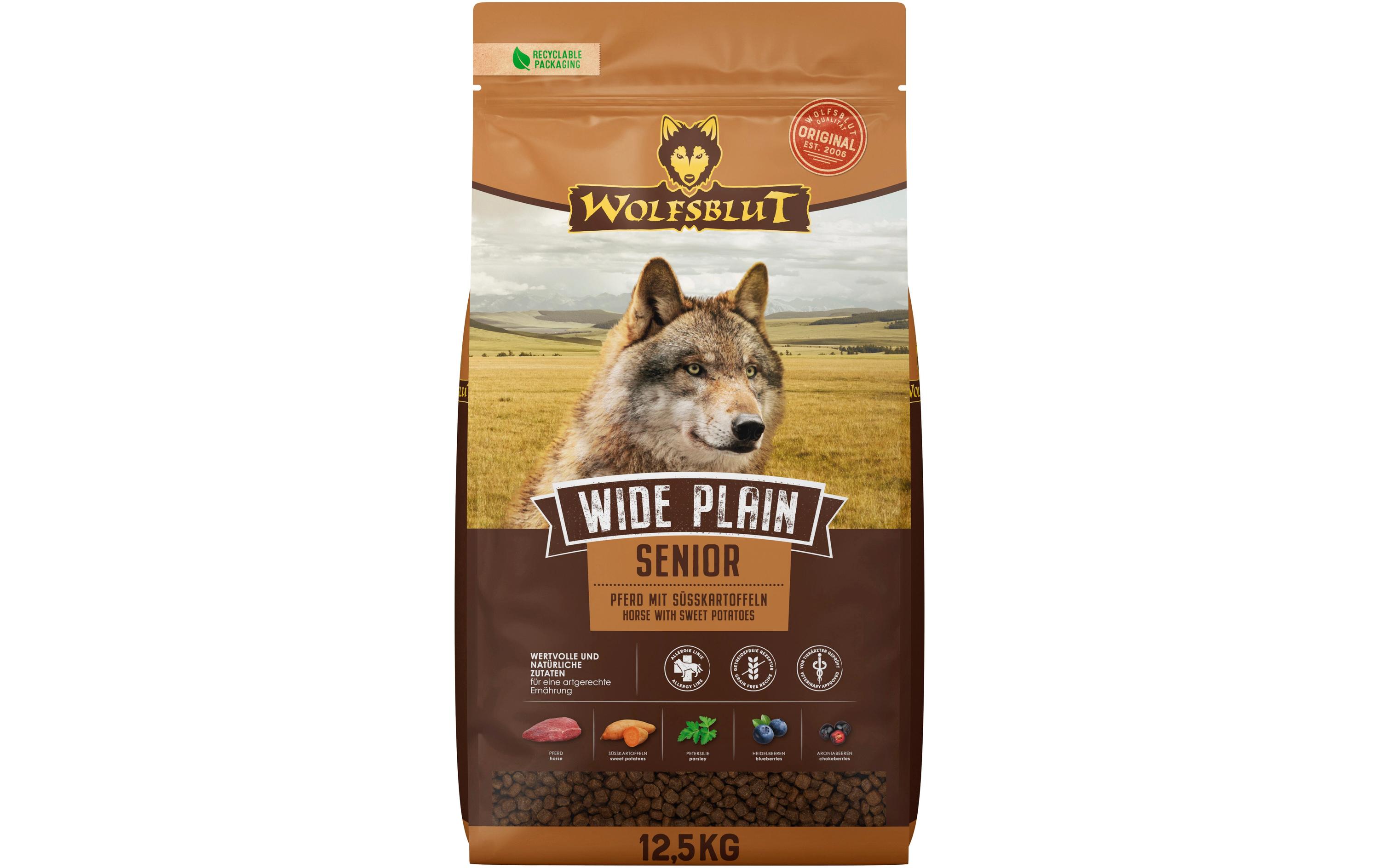 Trockenfutter Dog Wide Plain Senior, 12.5 kgWolfsblut Senior Wide Plain Trockenfutter 12.5 kg