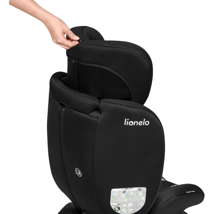 lionelo Kindersitz Bastiaan i-Size Black Grey