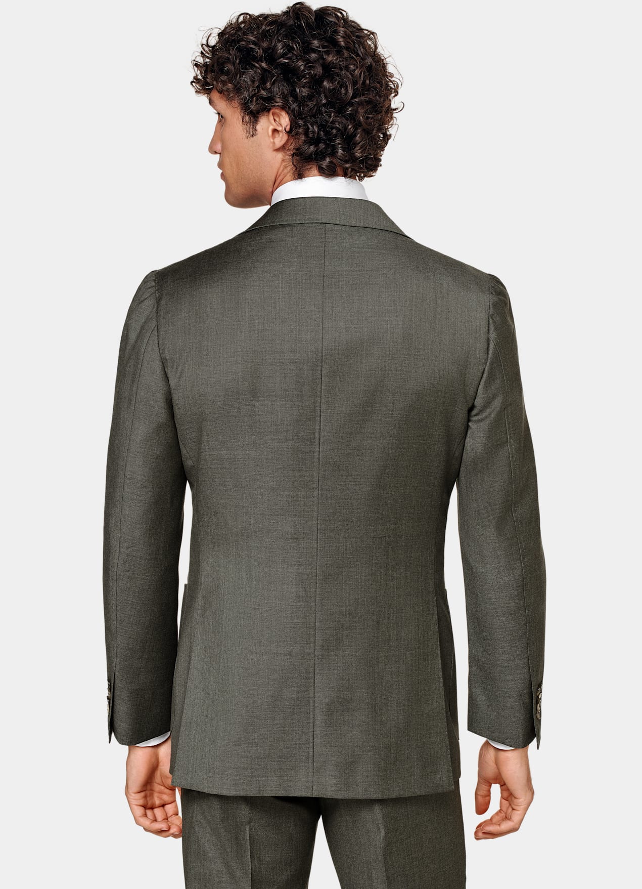 Costume trois pièces Havana coupe Tailored vert foncé