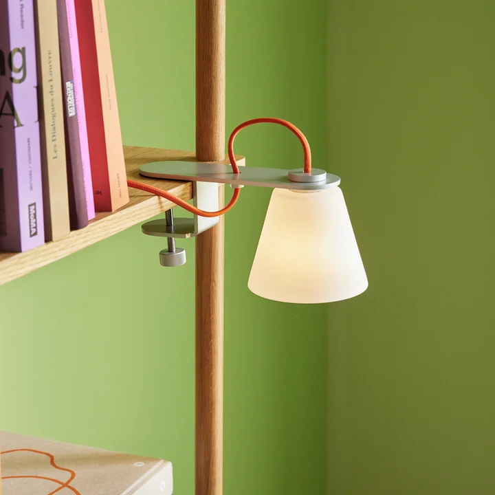 Hübsch Interior - Lure Klemmleuchte, metallic silber