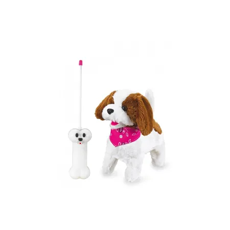 Jamara Lucky RC Plüschhund Weiß-Braun 27MHz