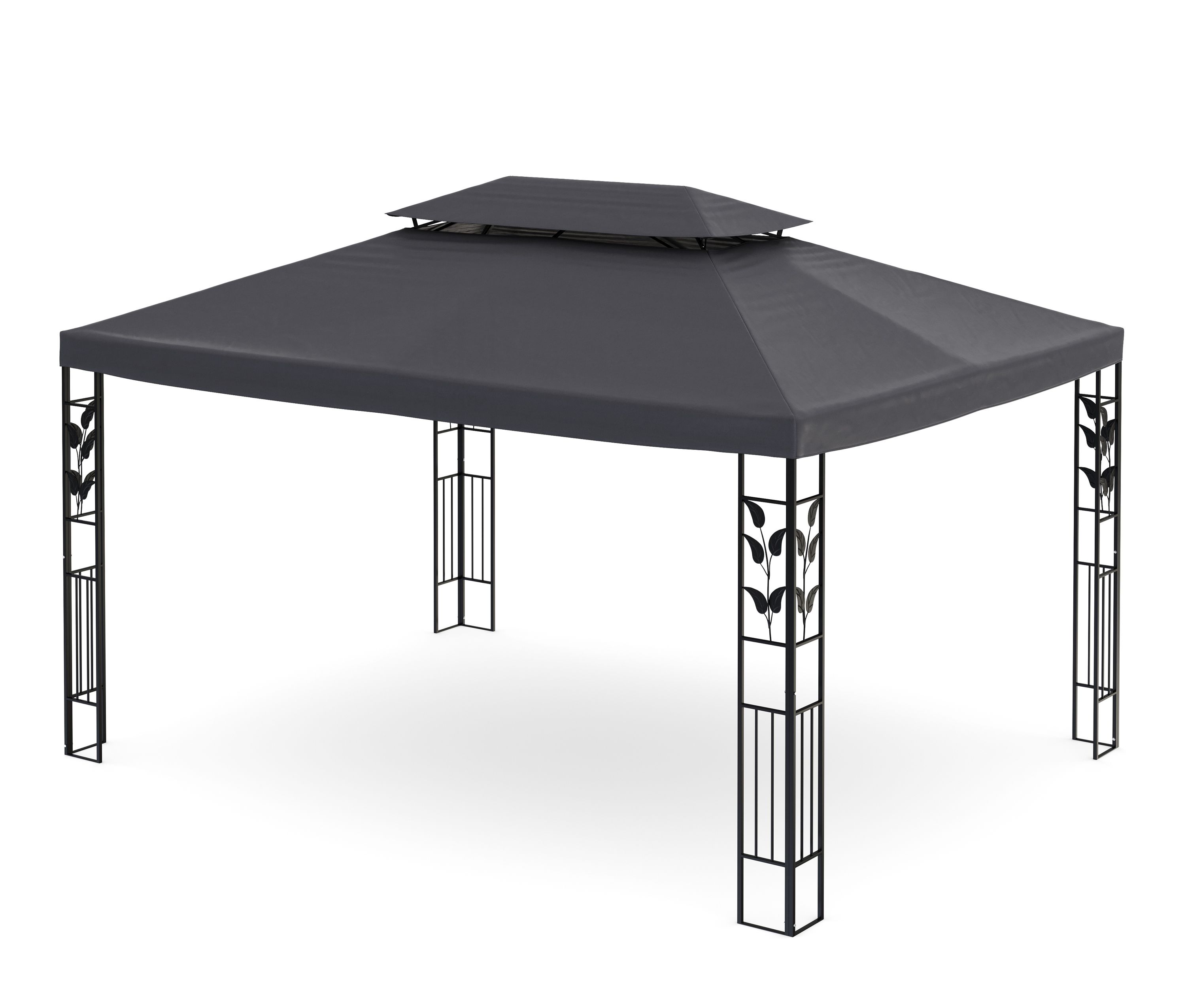 Gartenpavillon ZEN 4 x 3 m anthrazit