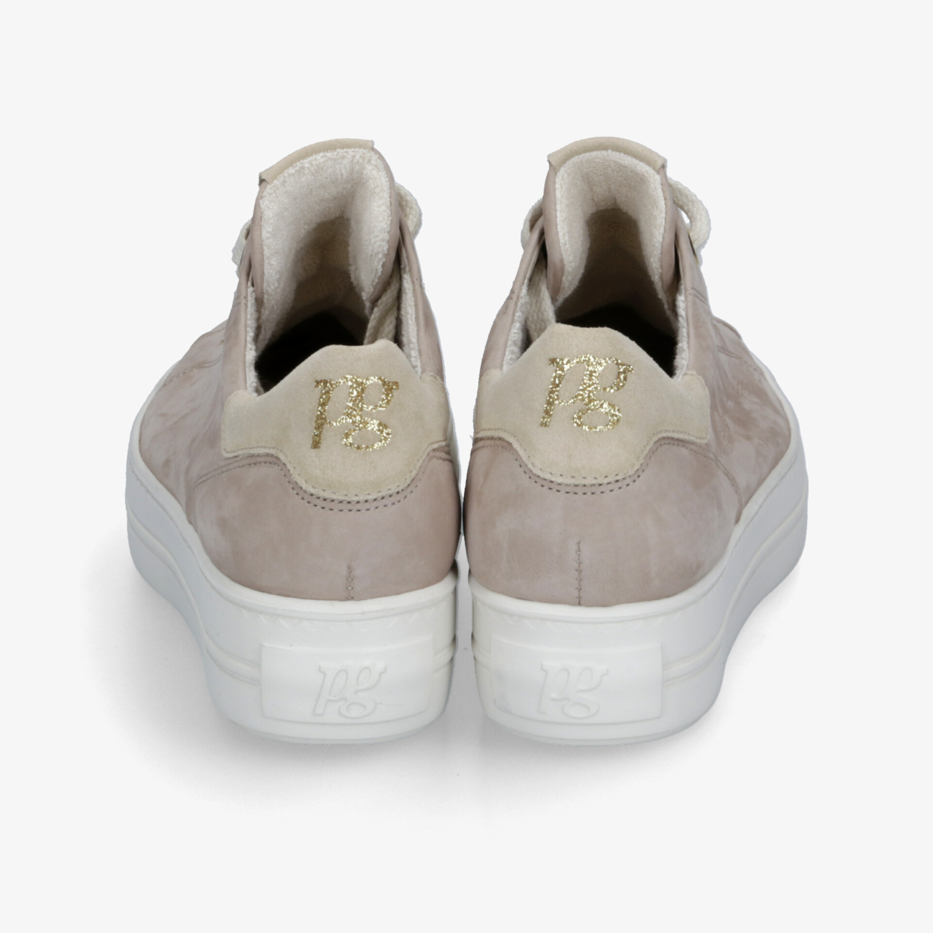 paul green Damen Plateau Schnürer beige