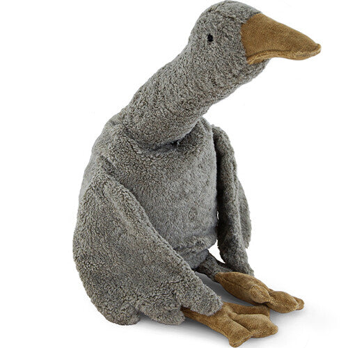 Senger warmteknuffel gans - grijs - 80 cm