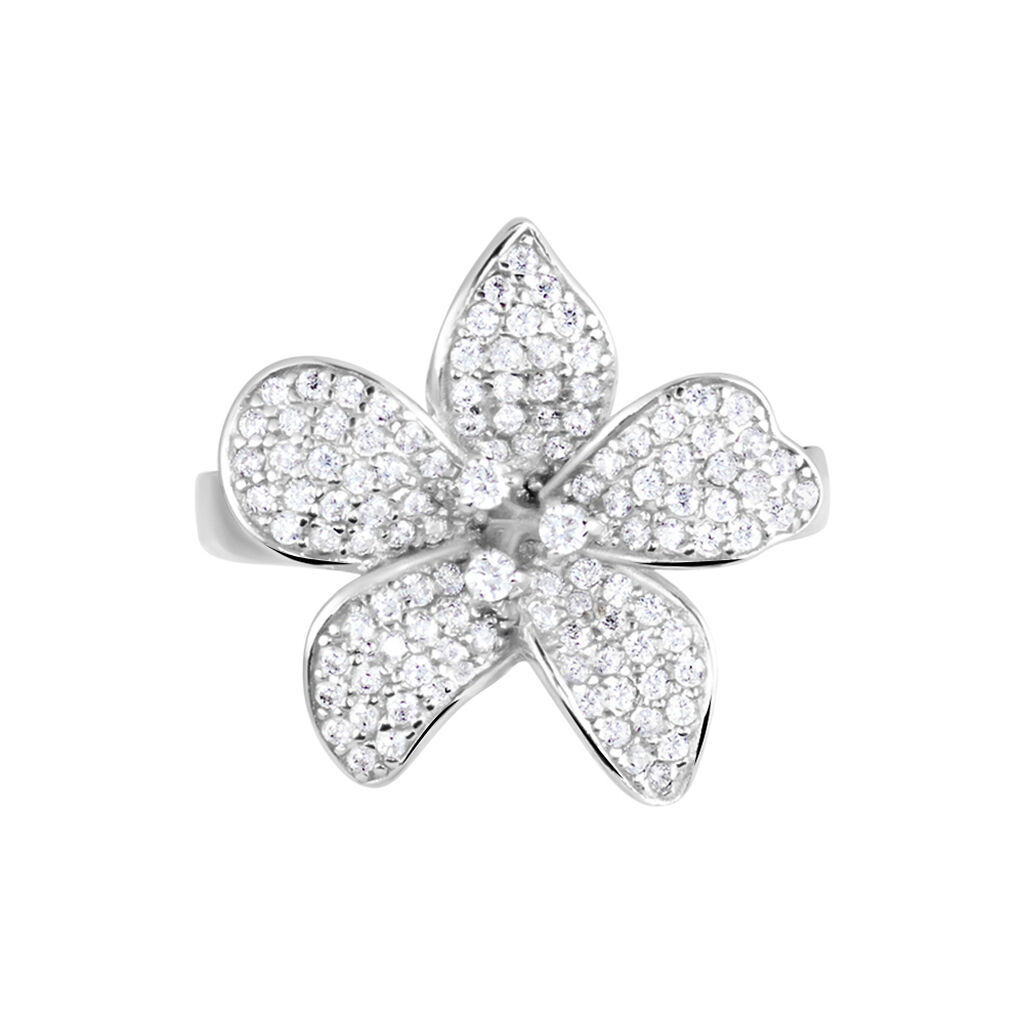 Bague Argent Blanc Catherine Oxydes De Zirconium