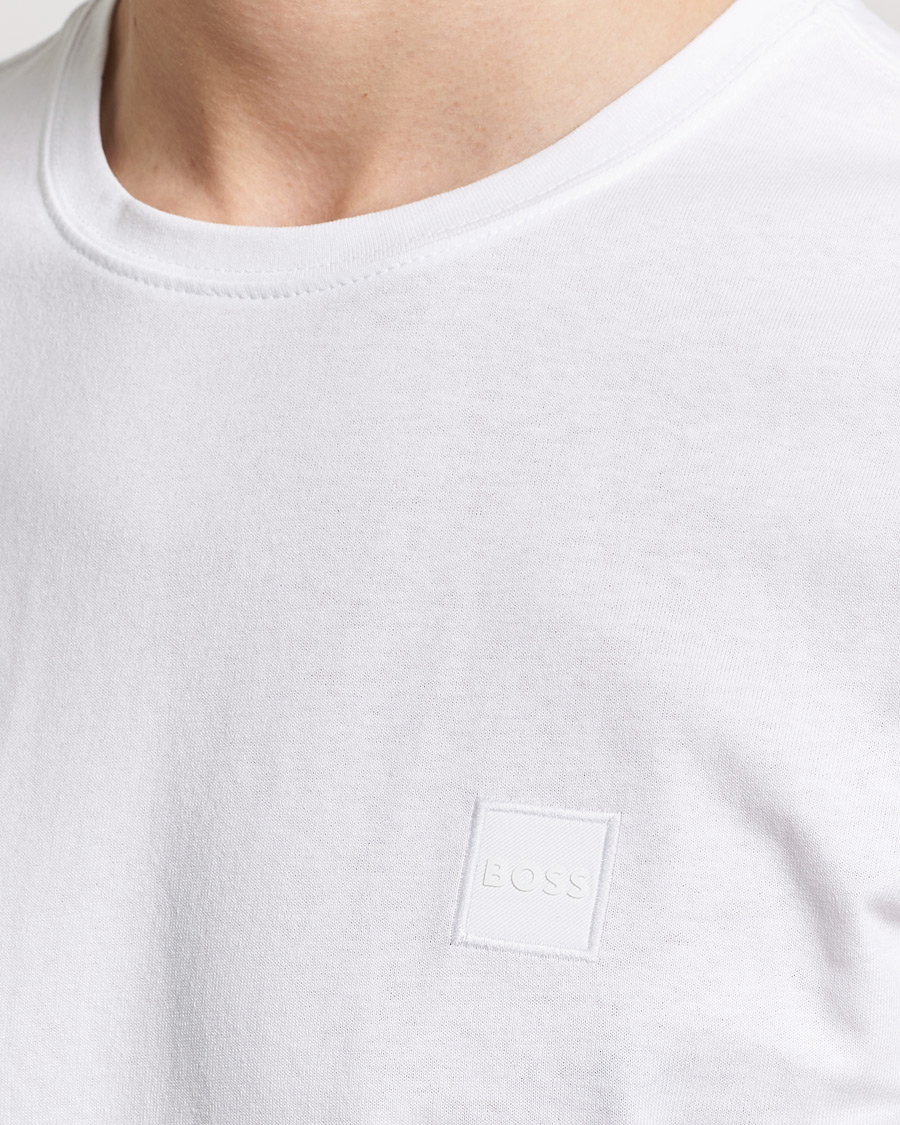 BOSS ORANGE Tales Logo Crew Neck T-Shirt White