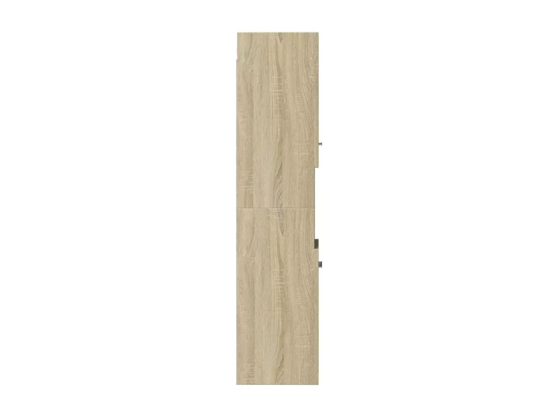 Armoire de salle de bain Chêne sonoma 30x30x130 cm Aggloméré