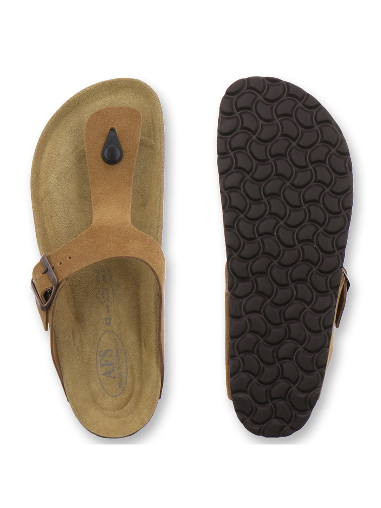 Sandalen Herren Leder cognac