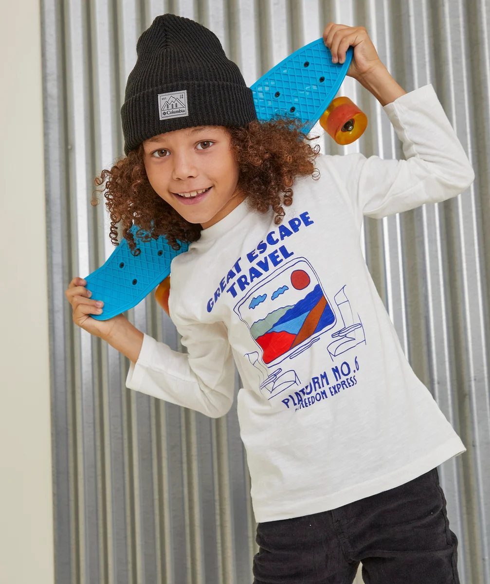 COLUMBIABONNET À REVERS NOIR YOUTH WHIRLIBIRD CUFFED BEANIE