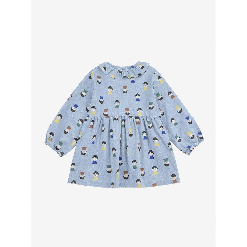 Køb Bobo Choses Light Blue Game Pawns All Over Light Denim Kjole