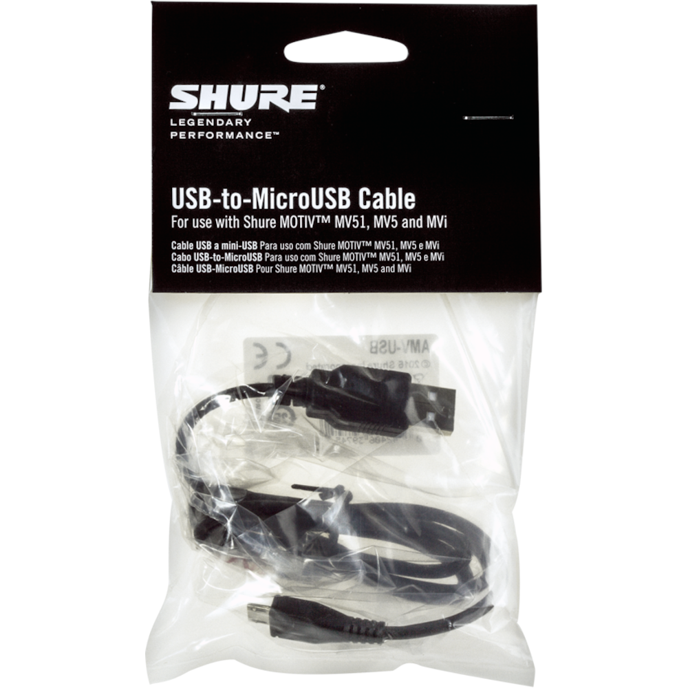 Shure AMV-USB MicroB-naar-USB kabel
