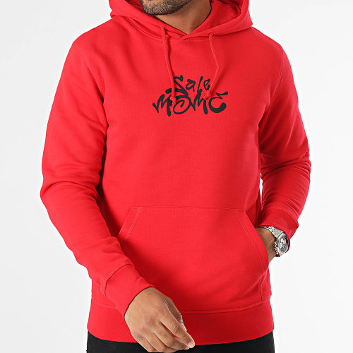 Sweat Capuche Gorille Graffiti Head Rouge