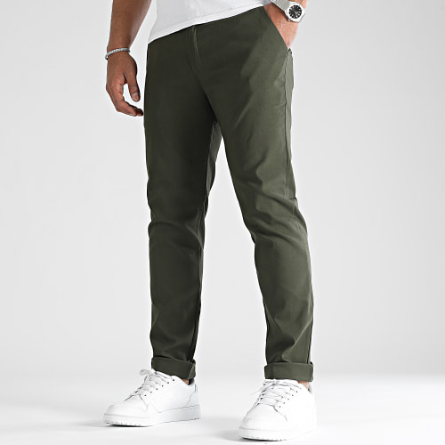 Pantalon Chino Regular 0236 Vert Kaki
