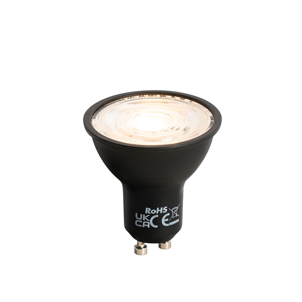 GU10 LED lamp 50mm zwart 7W 610 lm 3000K