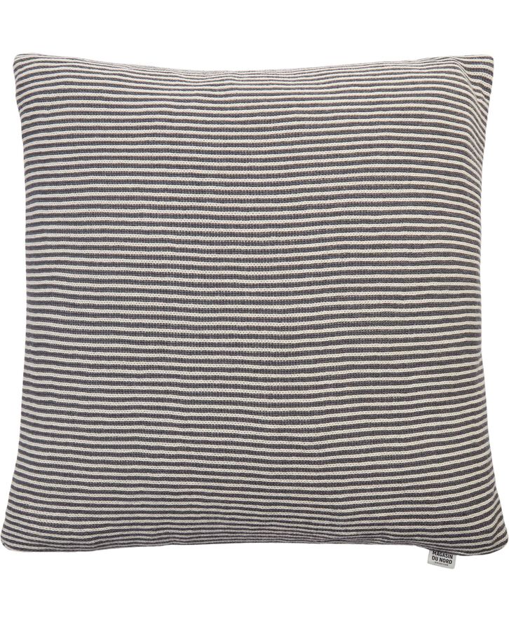 Magasin du Nord Collection RIB/C/M. GRÅ-NAT. -ORANGE, P. PUDE 48x48 CM Grå