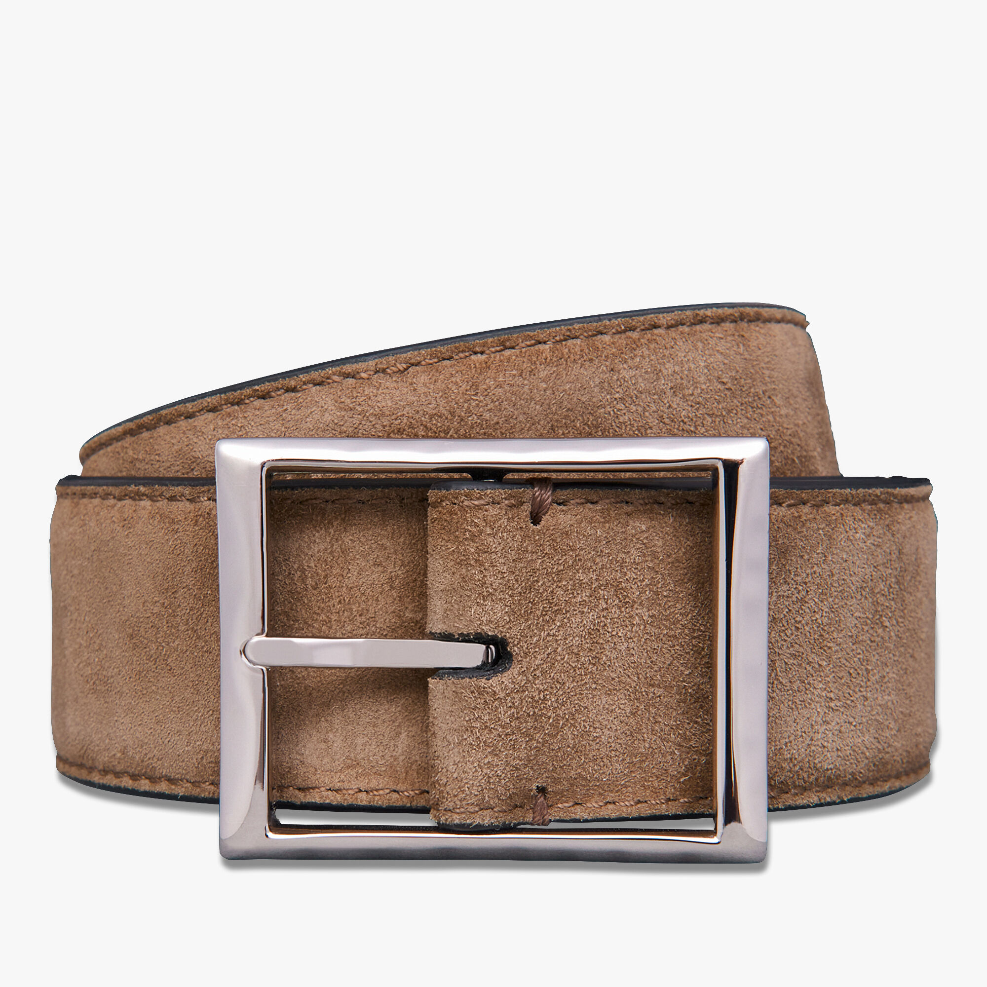 Ceinture Classic 35 mm En Cuir Camoscio Scritto