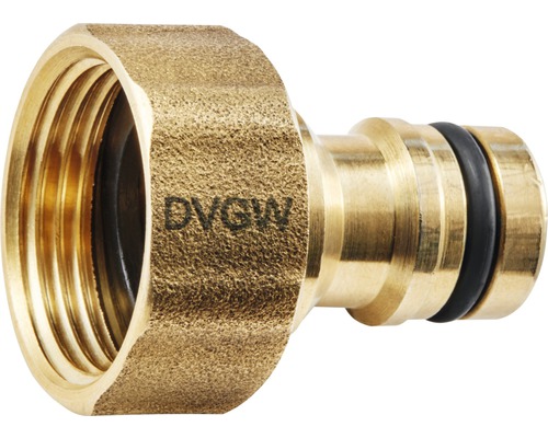 plus-Hahnstecker GEKA Messing DVGW geprüft IG G1/2