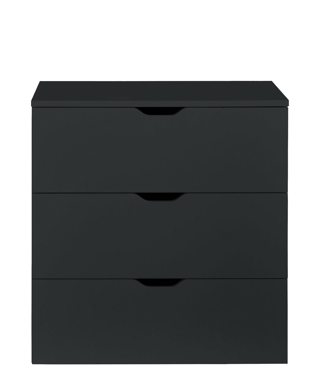 Kommode Basix 78x80x40 cm schwarz