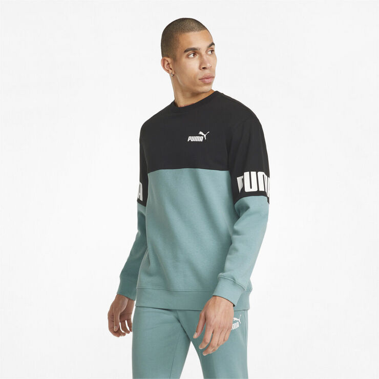 Puma Power Colour-Blocked Crew Neck sweatshirt Blå