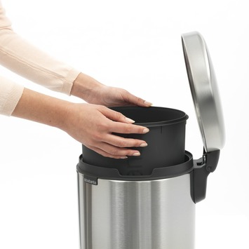 Brabantia NewIcon Prullenbak - 12 l - Matt Steel