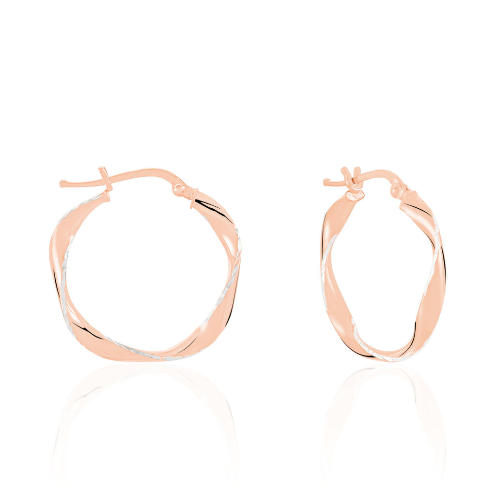 Créoles Argent Rose Alieno