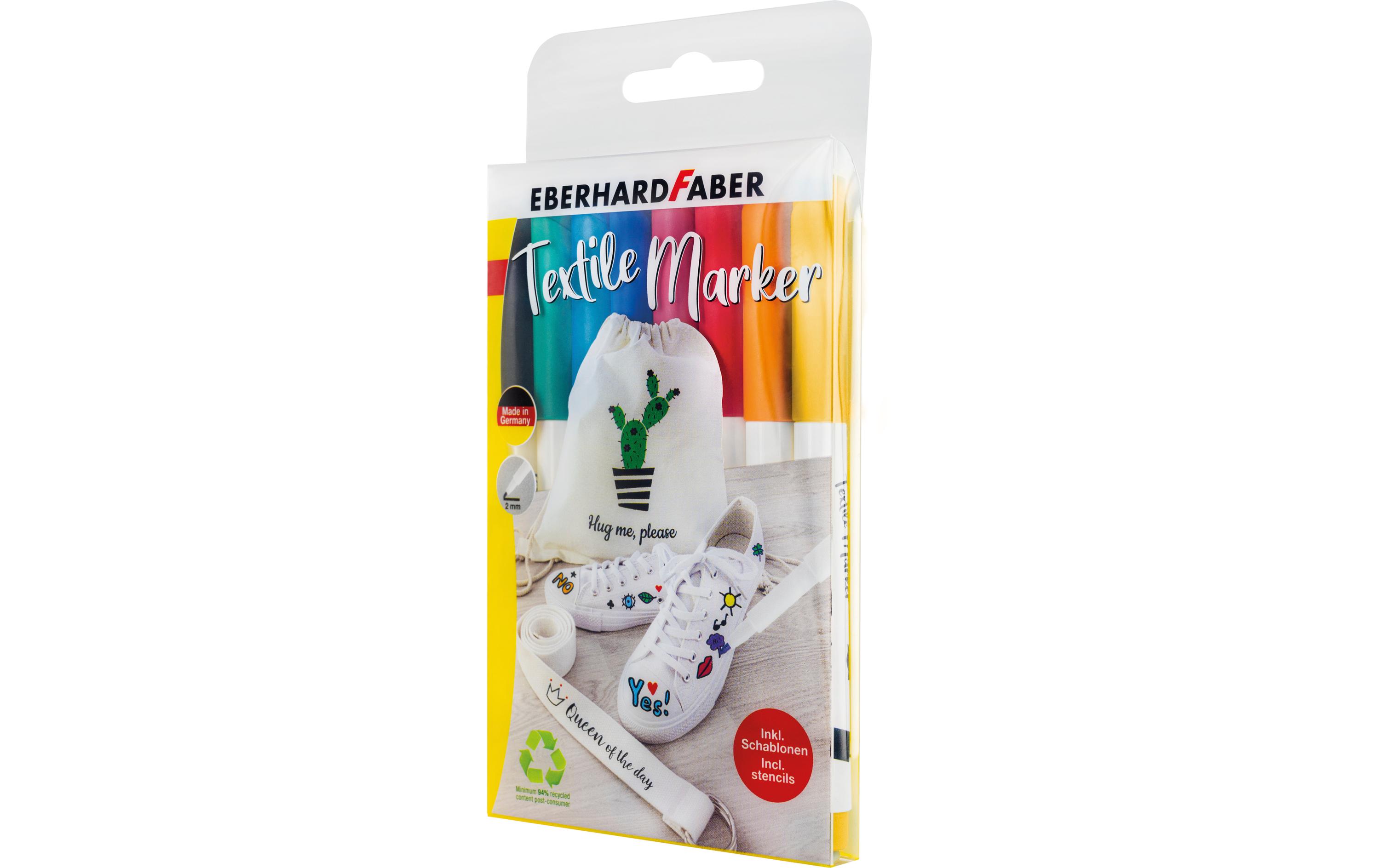 Textilmarker 8 StückTextilstifte zum Bemalen und dekorieren von Textilien
